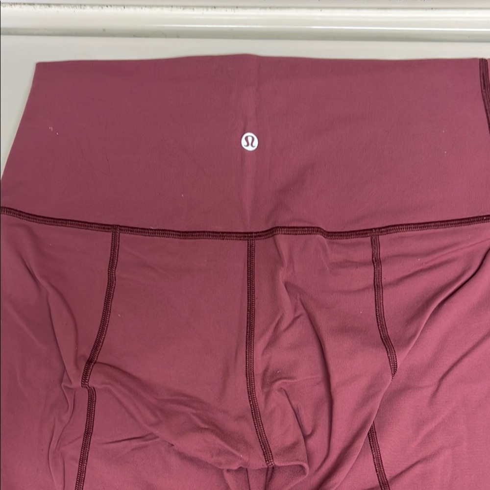 Lululemon High-Waisted Leggings in Mauve